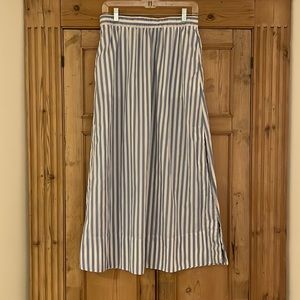 J. Crew side slit stripe maxi skirt size S
